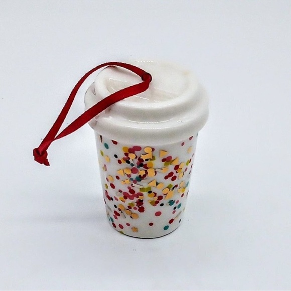 Starbucks Ceramic Miniature Ornament - Holiday 2015 “Confetti” - Picture 4 of 5